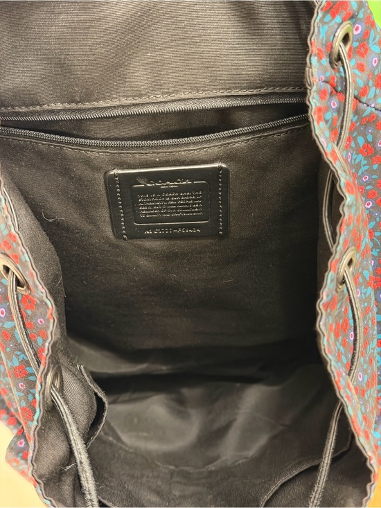 Coach Nylon Floral Drawstring Backpack main image 4